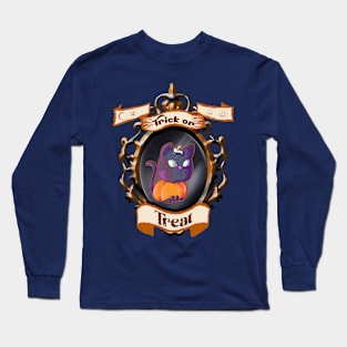 Trick or Treating Cat Long Sleeve T-Shirt